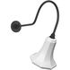 Thomas O'Brien Academy Barn Light LED 24.25 inch Matte Black Angled Flynn Barn Light in 9.25" White Savannah Shade