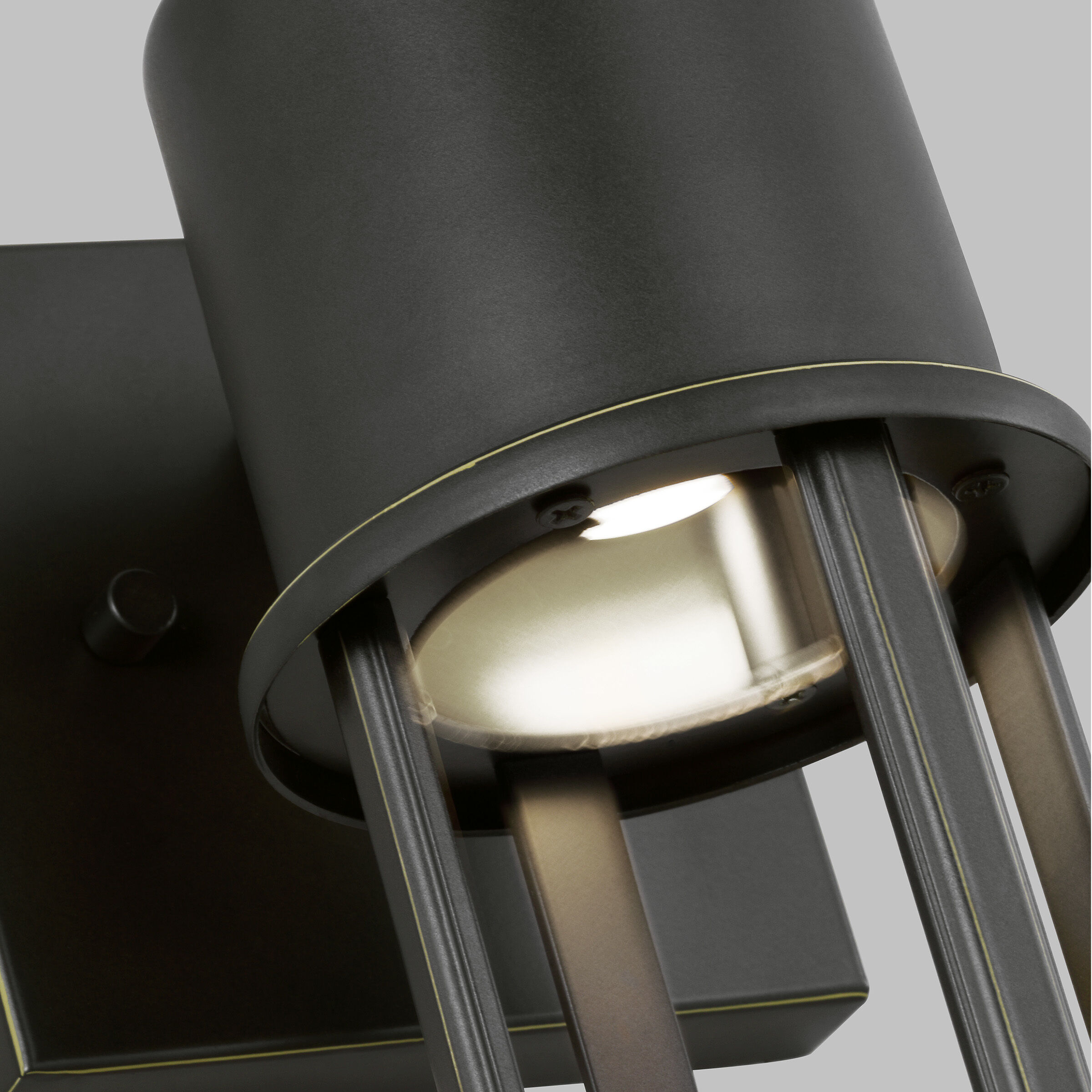 Union LED 12.88 inch Antique Bronze Outdoor Wall Lantern