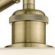 Ballston Clymer 1 Light 5 inch Antique Brass Sconce Wall Light