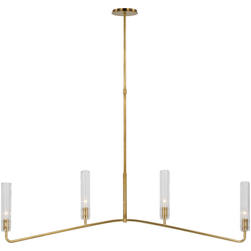 Visual Comfort Signature Collection AERIN Casoria Linear Chandelier Ceiling Light, Large ARN5510HAB-CG - Open Box