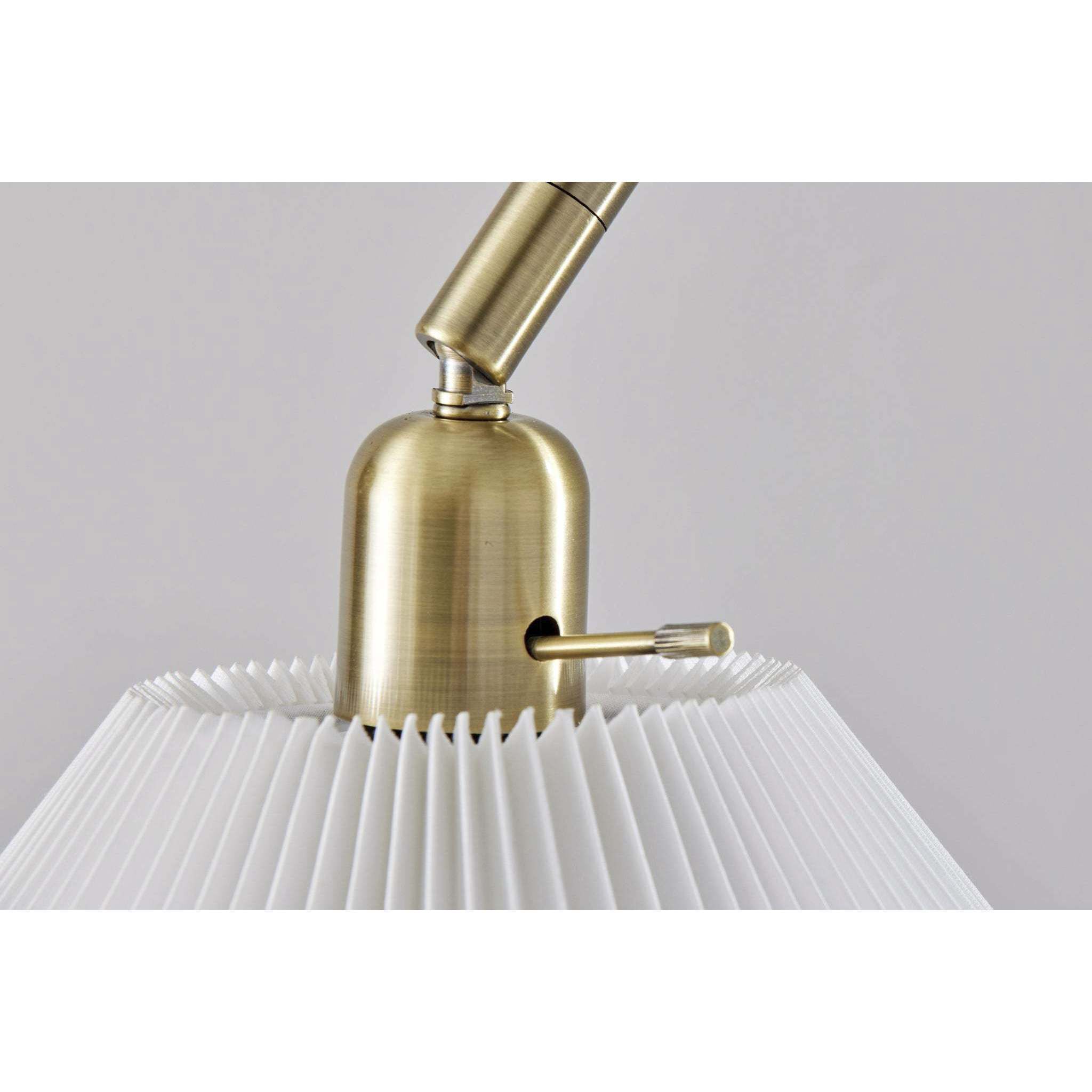 Delaney 72 inch 100.00 watt Antique Brass Floor Lamp Portable Light