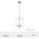 Sacha 3 Light 11 inch Alturas Gold Pendant Ceiling Light