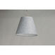 Acoustic 1 Light 20 inch Satin Nickel Single Pendant Ceiling Light