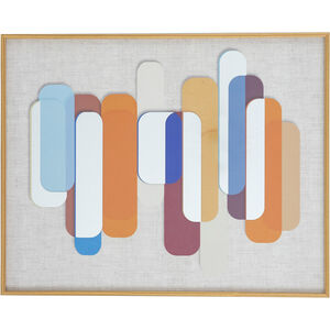 Layered Shapes Multicolor Mirror Art