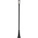 Helix 1 Light 109.25 inch Black Outdoor Post Mounted Fixture