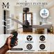 Atlas Alessandra 72 inch Textured Bronze with Gray Ash Blades Indoor/Outdoor Ceiling Fan