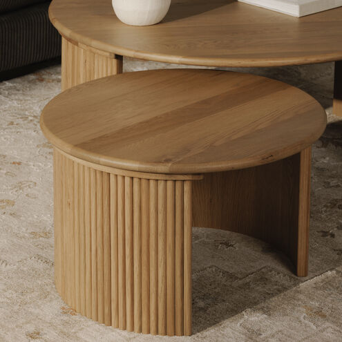 Penny 24 X 24 inch Natural Coffee Table, Small