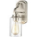Market Square 1 Light 5 inch Brushed Nickel Vanity Light Wall Light