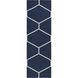 Atrium 36 X 24 inch Navy, Ivory Rug