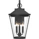 Outremont 3 Light 20.25 inch Sand Coal Black Outdoor Wall Lantern