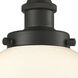 Beacon 1 Light 6.5 inch Oil Rubbed Bronze Semi-Flush Mount Ceiling Light