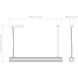 io LED 39.37 inch Matte Black Interior Pendant Light Ceiling Light