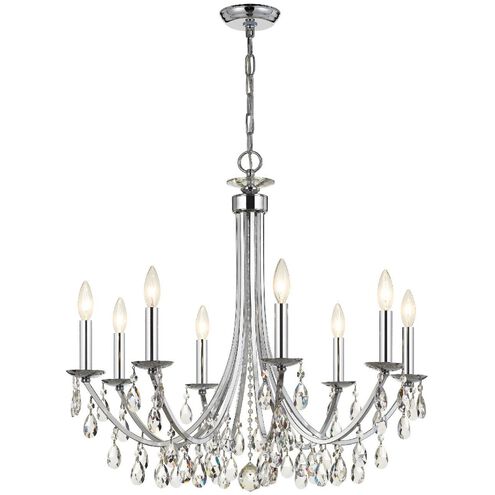 Bridgehampton 8 Light 28 inch Polished Chrome Chandelier Ceiling Light