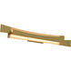 Candora LED 36 inch Brass Vanity Light Wall Light