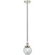 Edison Beacon 1 Light 6 inch Polished Nickel Mini Pendant Ceiling Light