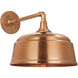 Thomas O'Brien Academy Barn Light LED 12 inch Soft Copper Mack Barn Light in 12.5" Soft Copper Rockhouse Shade