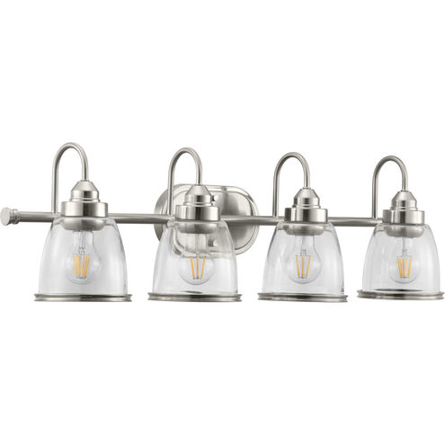 Saluda 4 Light 32.5 inch Brushed Nickel Bath Vanity Wall Light