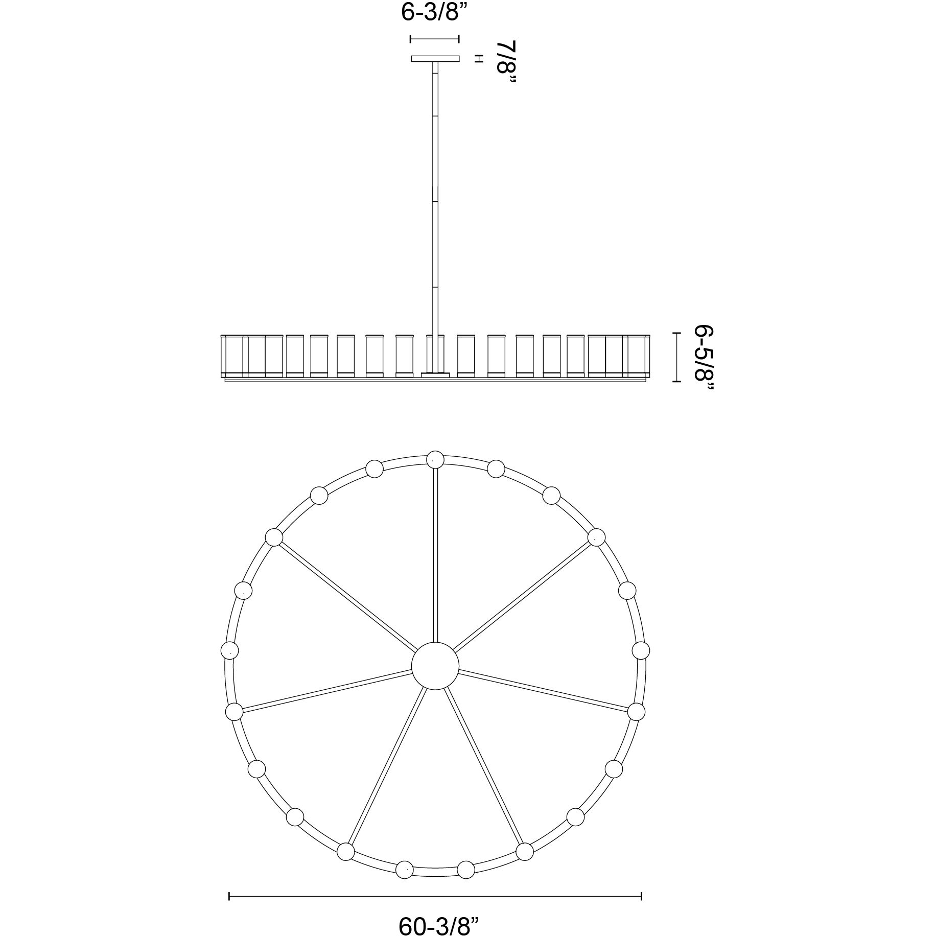 Revolve 21 Light 60.38 inch Clear Glass/Urban Bronze Chandelier Ceiling Light