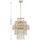 Sententas 9 Light 28 inch Noble Brass Pendant Ceiling Light