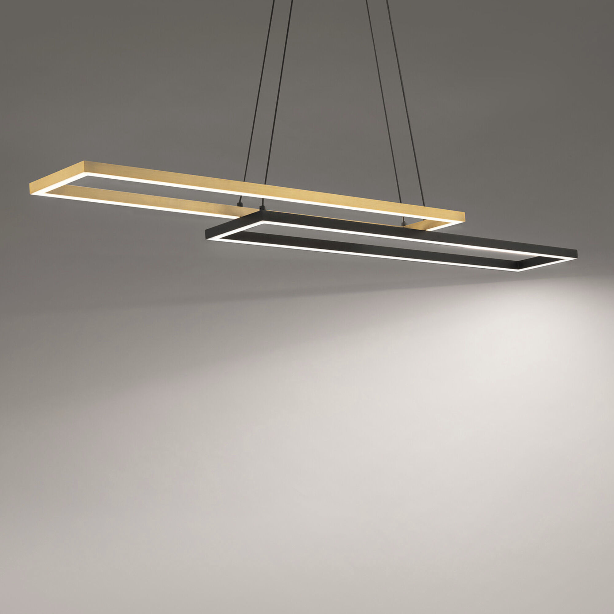 Double Entendre Linear Pendant Ceiling Light in 4000K, dweLED