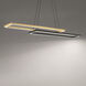 Double Entendre Linear Pendant Ceiling Light in 2700K, dweLED
