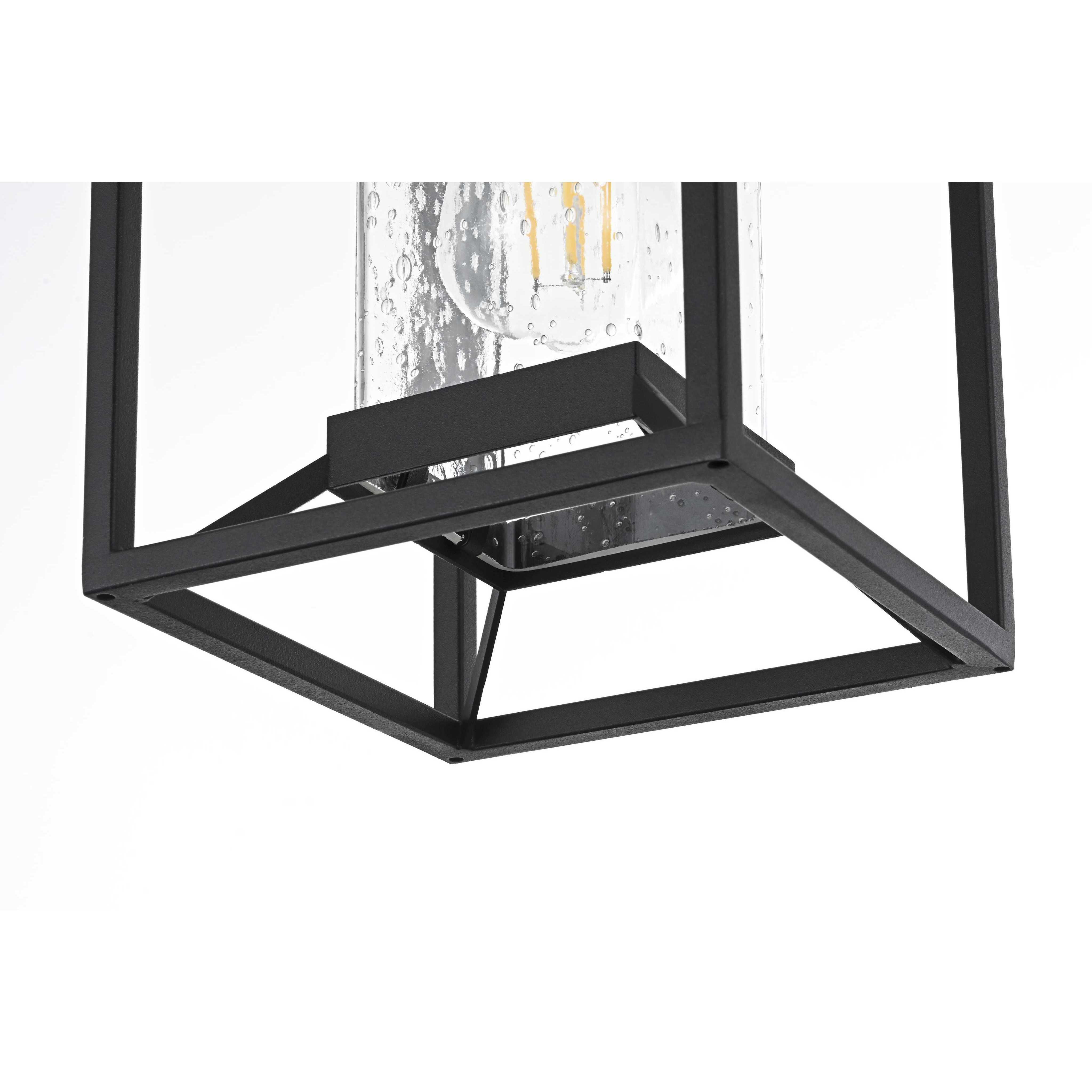 Willington 1 Light 7 inch Black Outdoor Pendant