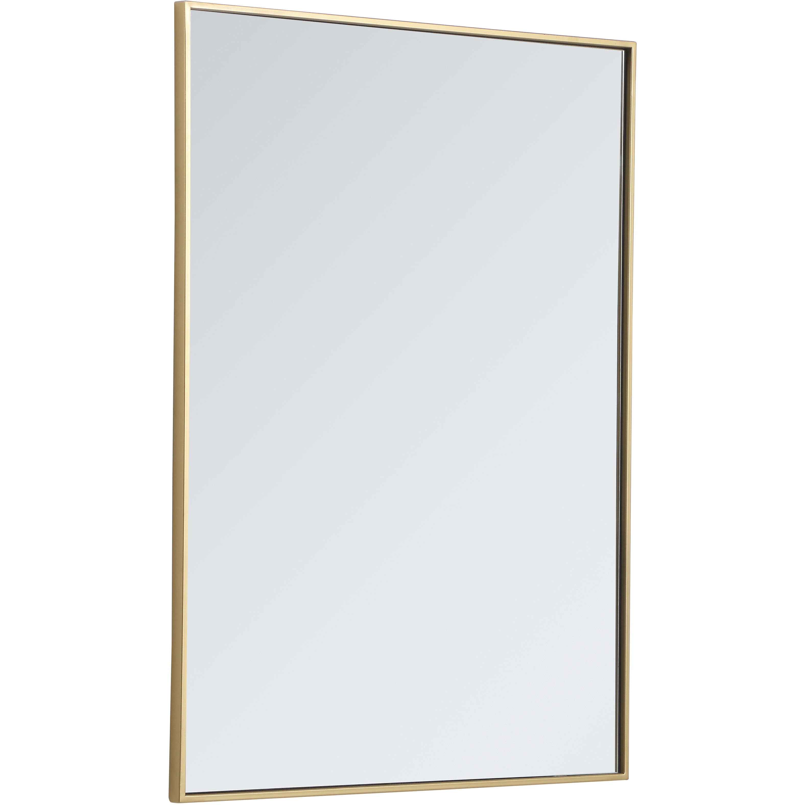 Monet 40 X 30 inch Brass Wall Mirror