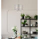 Elise 4 Light 17 inch Chrome Pendant Ceiling Light