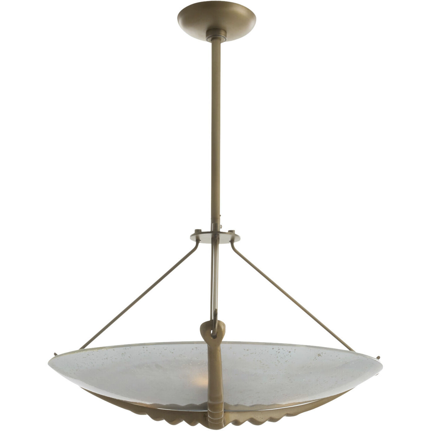 Karlsen 3 Light 23 inch Antique Brass Semi-Flush Mount Ceiling Light