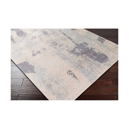 Stroudsburg 90 X 63 inch Neutral and Blue Area Rug, Wool and Nylon