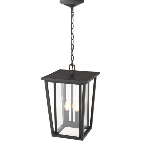 Seoul 2 Light 11.25 inch Oil Rubbed Bronze Outdoor Chain Mount Ceiling Fixture