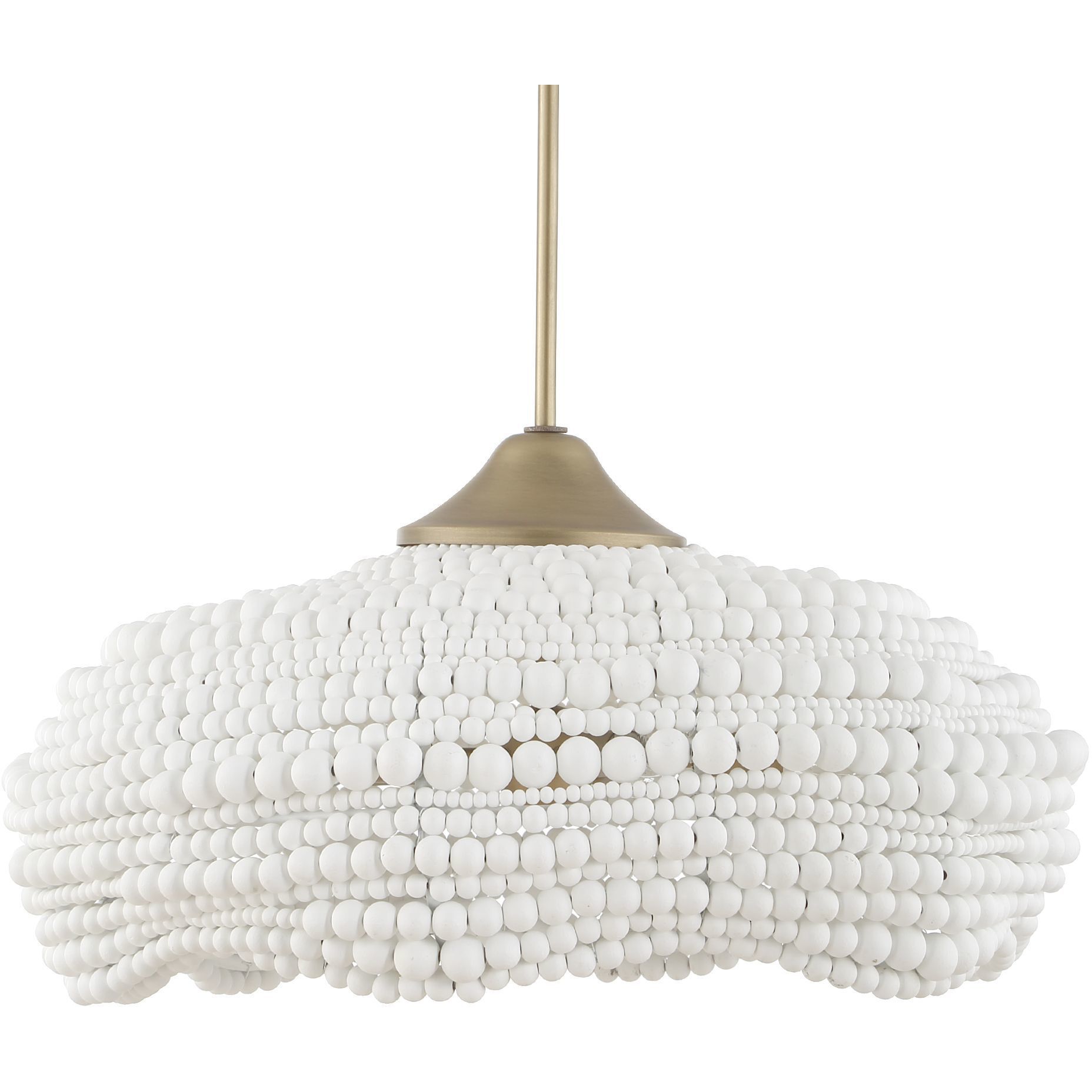 Biddeford 5 Light 24 inch Brushed Matte Gold Pendant Ceiling Light