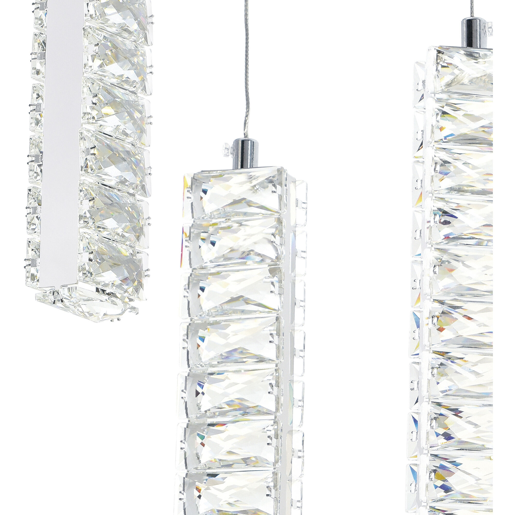 Celina LED 20 inch Chrome Down Chandelier Ceiling Light