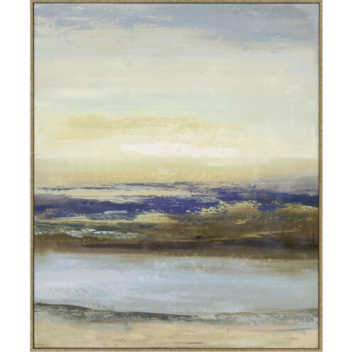 Blue Notes Blue and Green and Yellow Framed Art