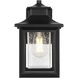 Judson 1 Light 12 inch Black Outdoor Wall Sconce