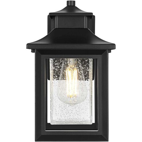 Judson 1 Light 12 inch Black Outdoor Wall Sconce