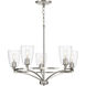 Parkhurst 5 Light 25 inch Brushed Nickel Chandelier Ceiling Light