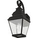 Exeter 1 Light 16 inch Black Outdoor Wall Lantern