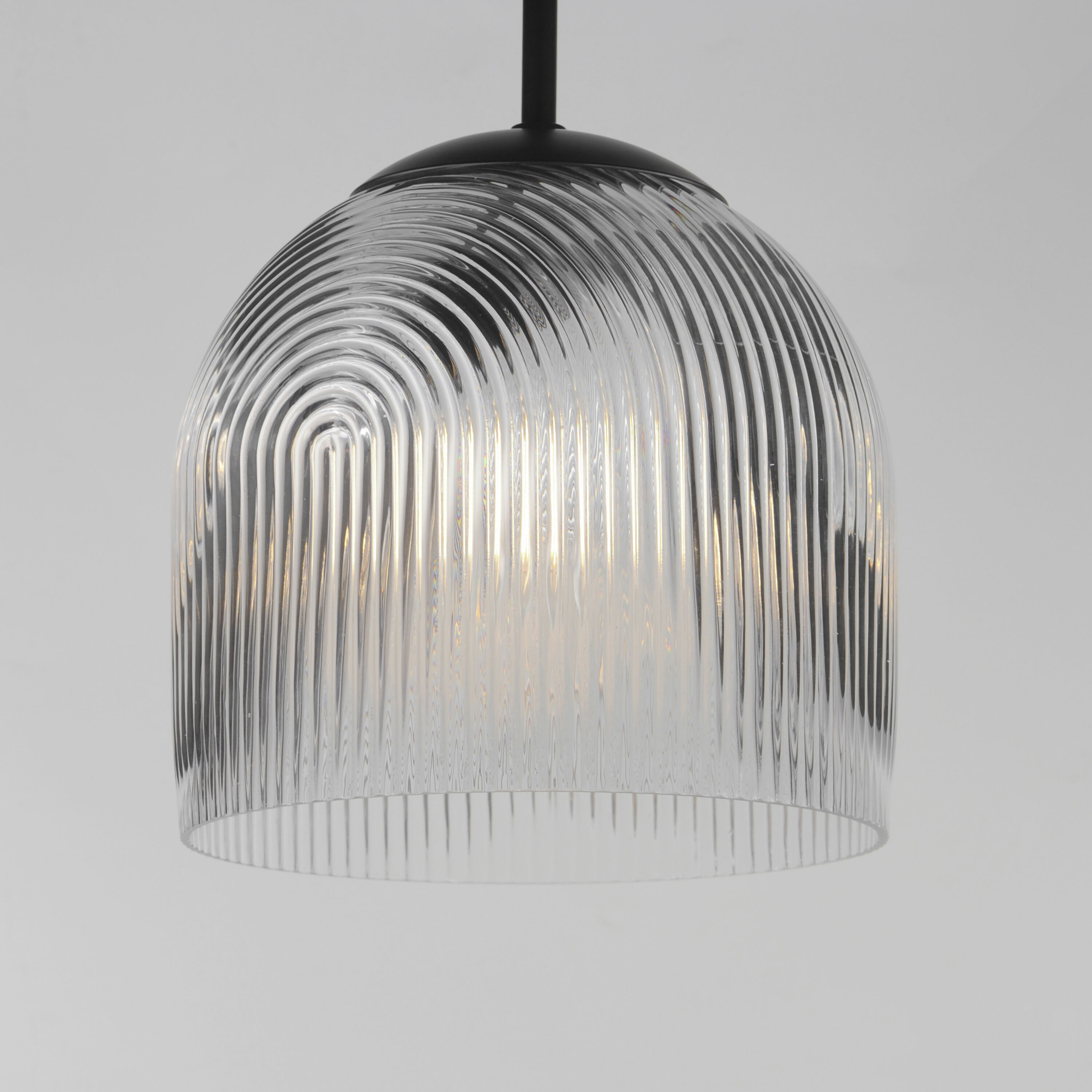 Dune 1 Light 9 inch Black Single Pendant Ceiling Light