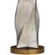 Scylla 34 inch 100 watt Silver Luster and Antique Brass Table Lamp Portable Light
