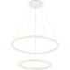 Chalice LED 24 inch White Chandelier Ceiling Light