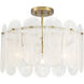 Oldmill 3 Light 18.25 inch Legacy Brass Semi Flush Ceiling Light