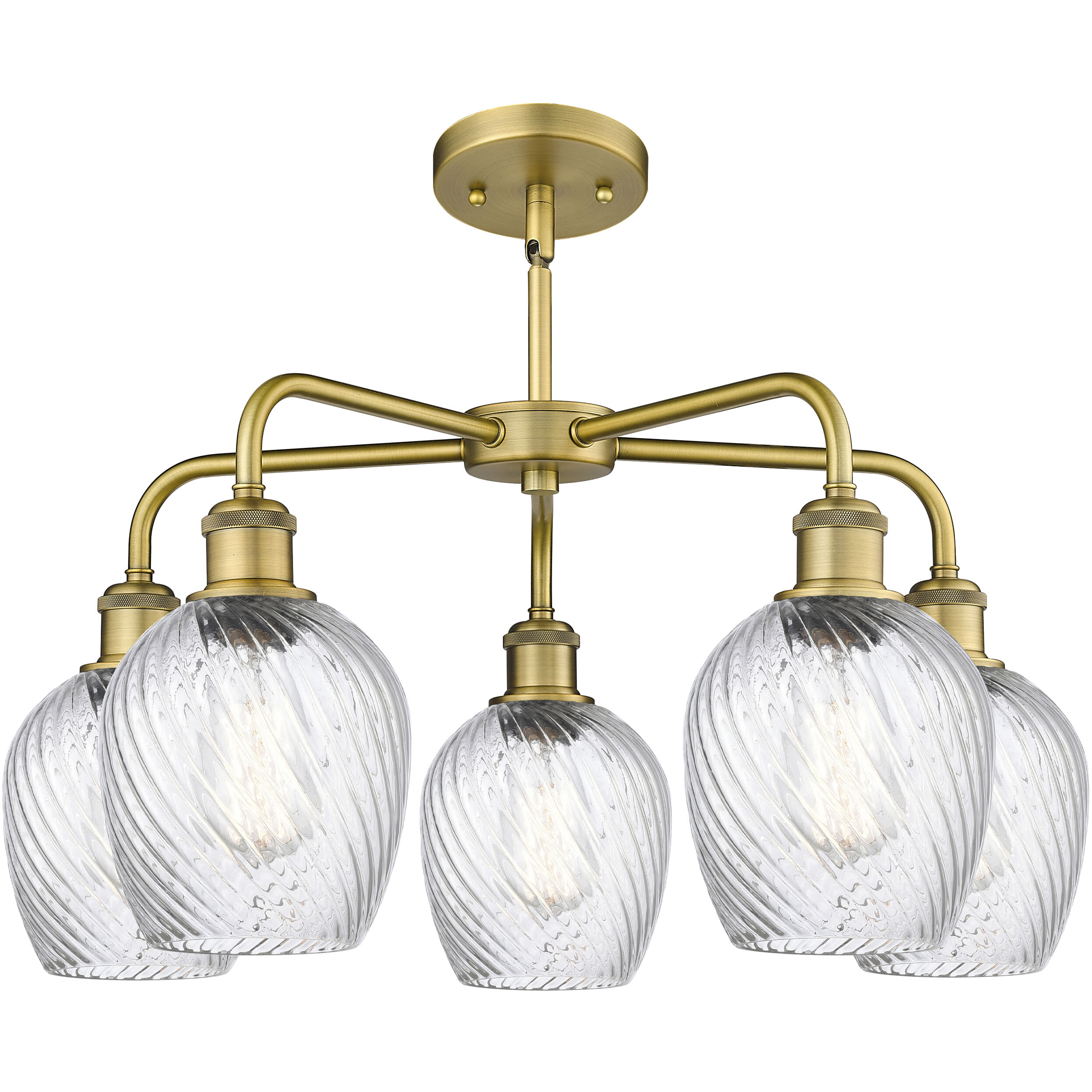 Innovations Lighting Salina 5 Light 24 inch Brushed Brass Chandelier