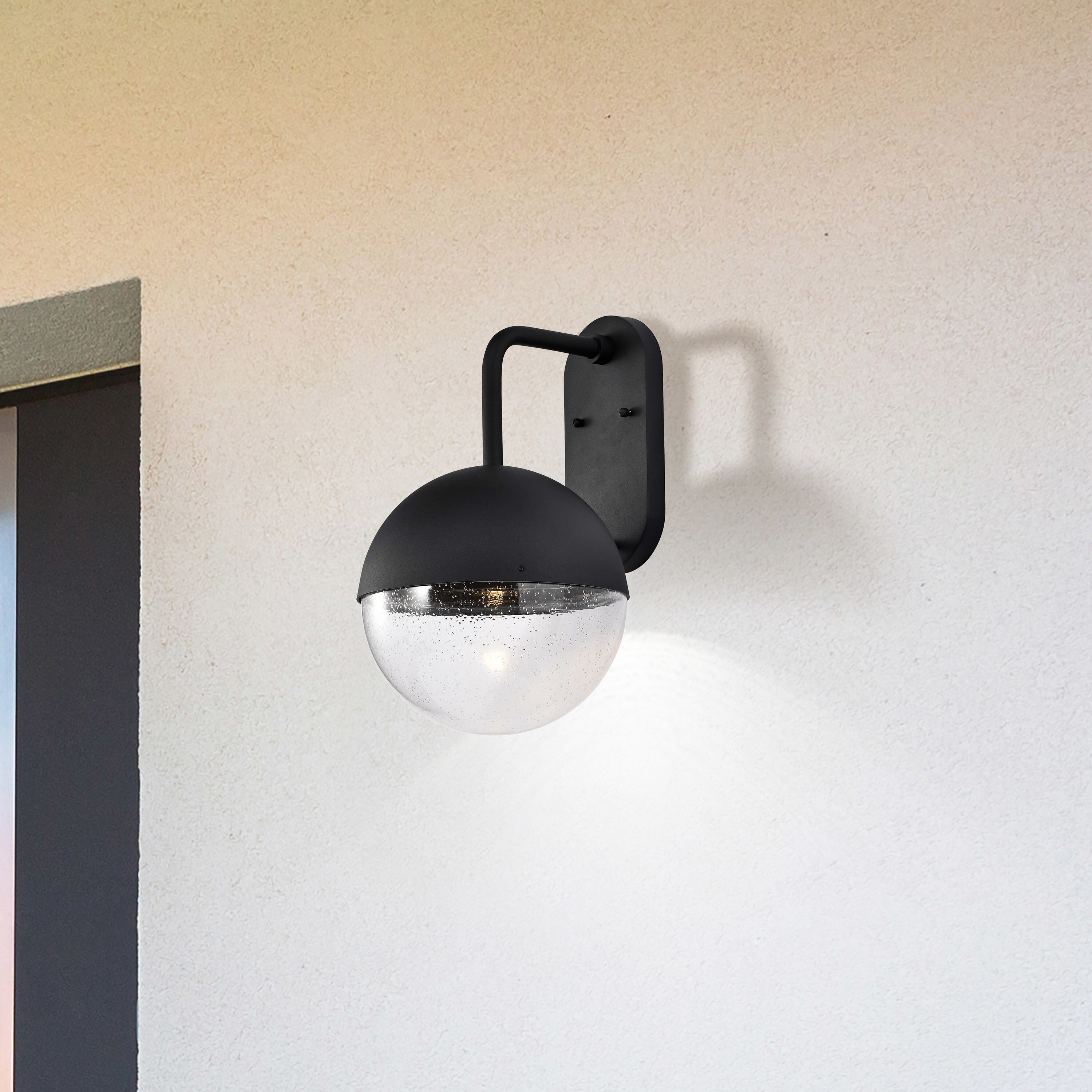Atmosphere LED 17 inch Matte Black Outdoor Wall Sconce