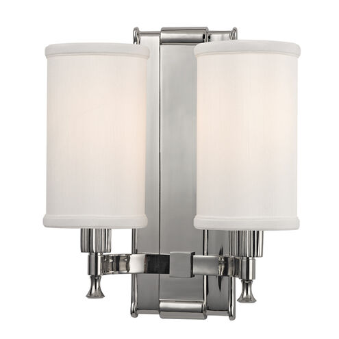 Palmdale 2 Light 10 inch Polished Nickel Wall Sconce Wall Light