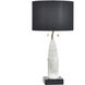 Jasper 32 inch 60 watt Black and White Table Lamp Portable Light in Black/White