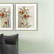 Florals Collection Green Framed Art