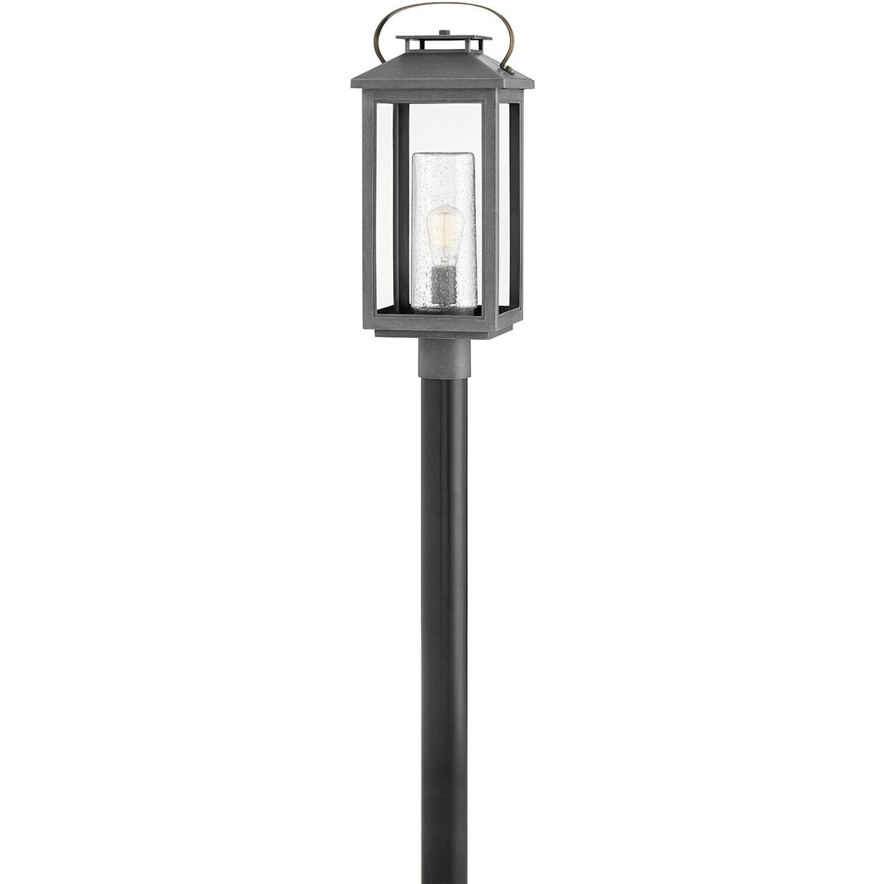Coastal Elements Atwater LED 23 inch Ash Bronze Outdoor Post Mount Lantern, Low Voltage