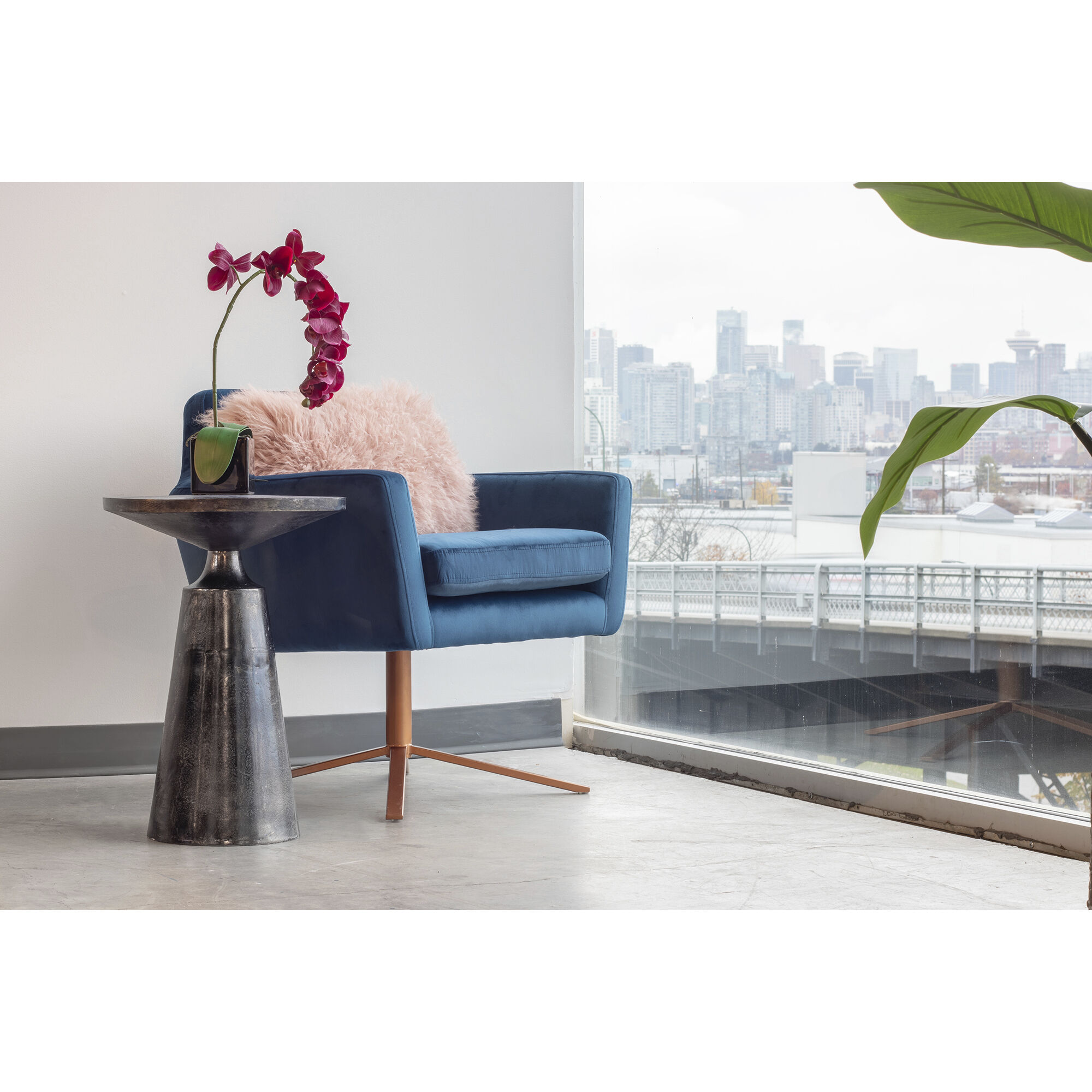 Sonja 22 X 16 inch Grey Accent Table