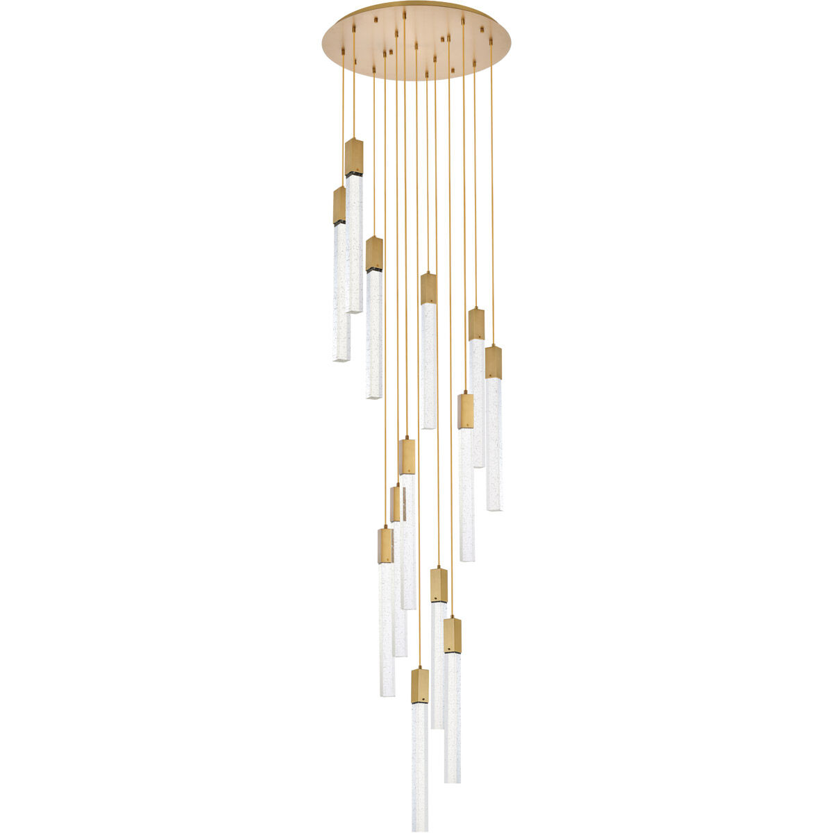 Weston 13 Light 30 inch Satin Gold Pendant Ceiling Light